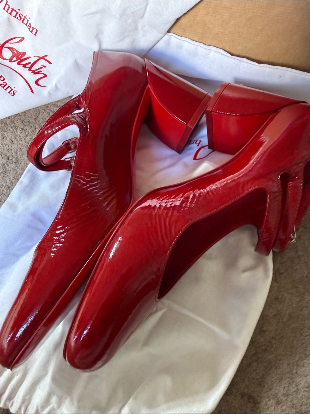Christian Louboutin Red Shoe Box with Branded Label new and dust bags - Picture 6 of 12